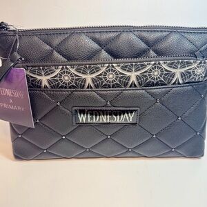 PRIMARK Quilted “Wednesday” Cosmetic Bag.  2 pieces.
